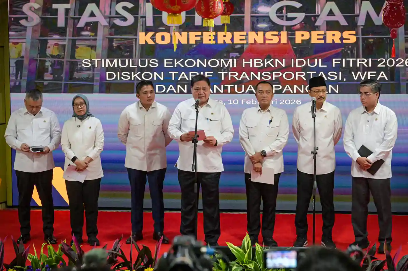 Peluncuran Paket Stimulus Ekonomi I-2026 di Stasiun Gambir Jakarta