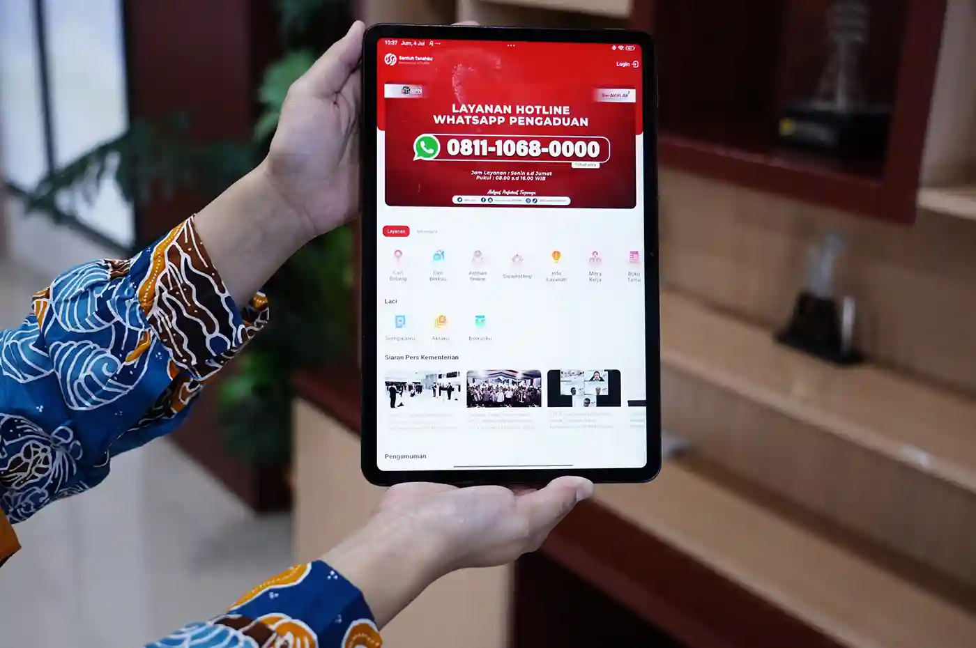 Layanan pengaduan pertanahan via smartphone saat mudik Lebaran