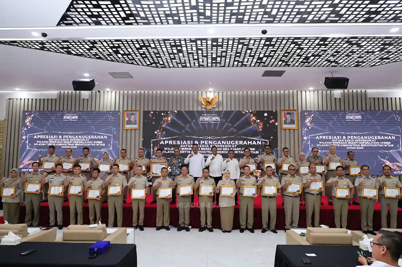 Penyerahan penghargaan WBBM dan WTAB oleh Kementerian ATR BPN tahun 2026