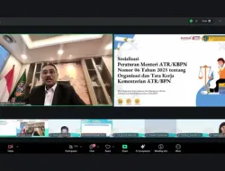 Webinar ATR BPN bahas regulasi organisasi dan tata kerja 2025