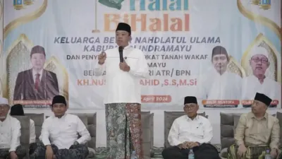 halal bihalal atr bpn dan nahdlatul ulama indramayu
