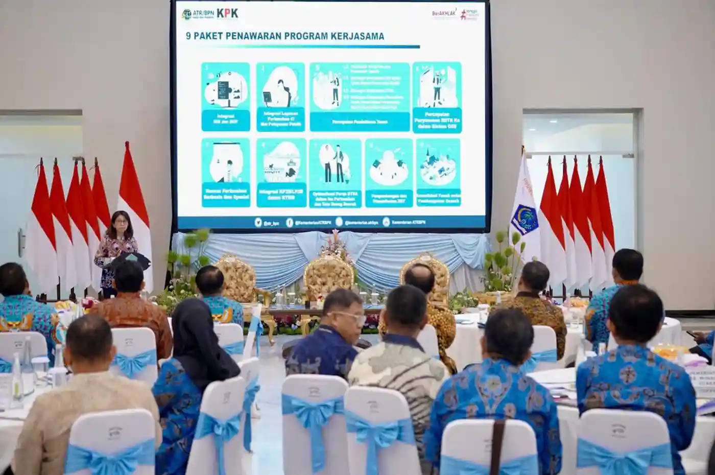 program pertanahan sulut bersama atr bpn dan kpk