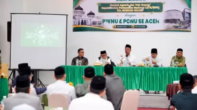 menteri nusron dan pwnu aceh kebut sertipikasi tanah wakaf