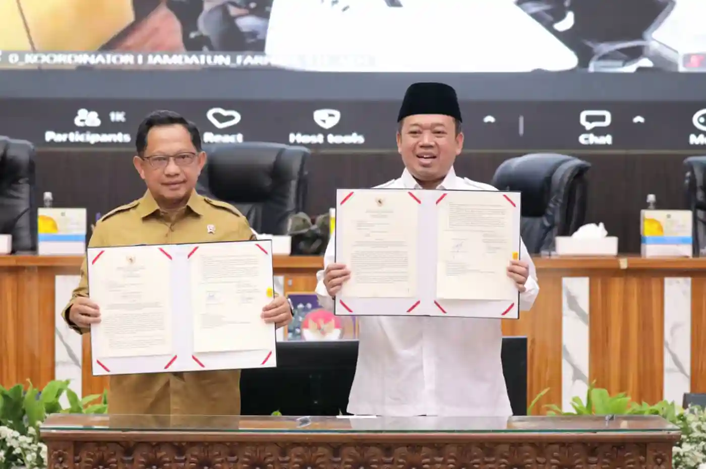 menteri atr bpn dan mendagri menandatangani surat edaran verifikasi bphtb