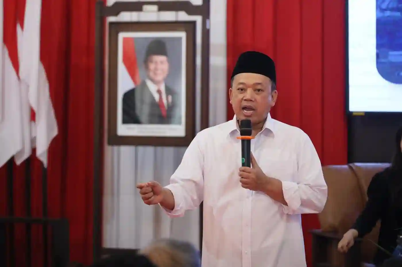 menteri atr bpn nusron wahid di politeknik agraria stpn sleman