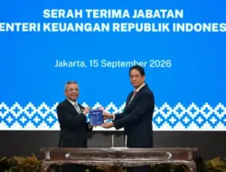 serah terima jabatan menteri keuangan dari purbaya yudhi sadewa kepada suahasil nazara di jakarta