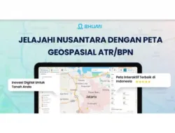 tampilan layar platform peta digital bhumi atr bpn