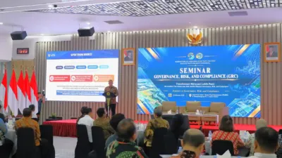 wamen atr bpn ossy dermawan saat membuka seminar grc tahun 2026 kementerian atr bpn di jakarta wamen atr bpn ossy dermawan saat membuka seminar grc tahun 2026 kementerian atr bpn di jakarta